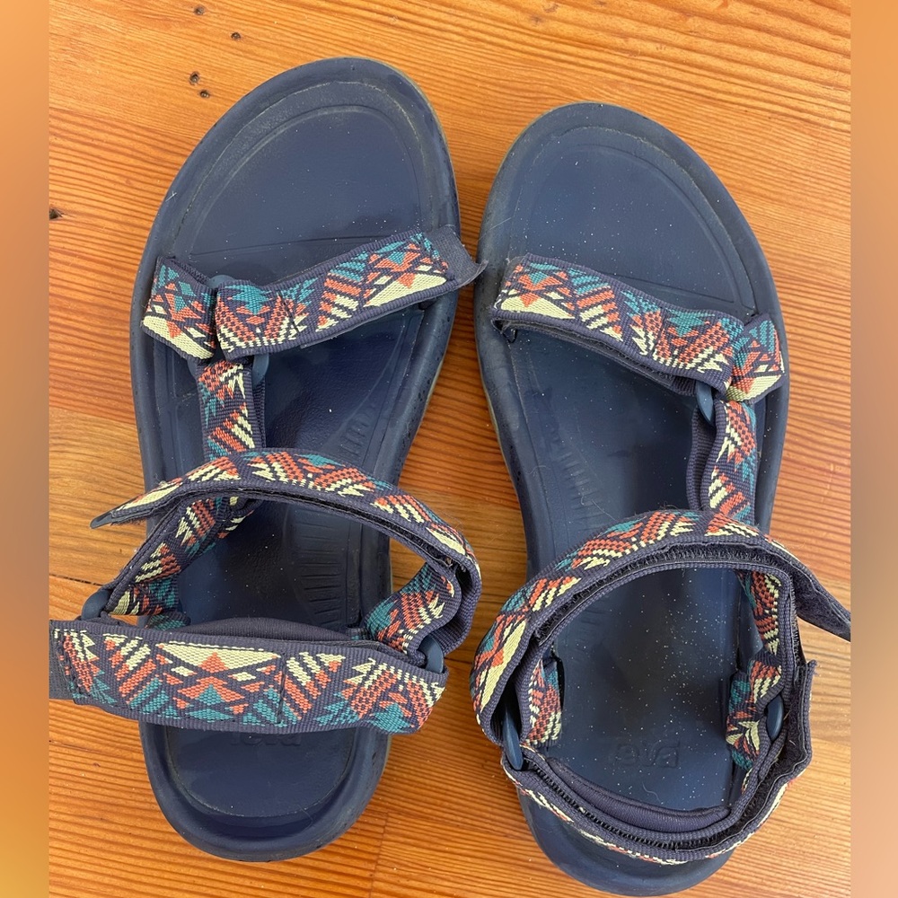 Mens Teva Hurricane XLT 2 hiking Sandals - Blue and Multicolored